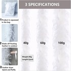 Tharaht 19 Color- 40 60 100g 2yard Chandelle Feather Boa Dancing White 