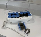 Conair Quick Big Hair Curls 12 Hot Rollers W  Clips Jumbo Velvet Curlers Works