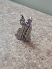 Vintage Pewter Wizard Figurine 2 5   1990s 