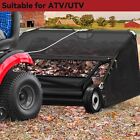 48  Leaf Collector Tow Behind Lawn Sweeper Grass Sweeper Large Hopper 26 Cu Ft