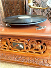 Antique Gramophone Player Original Record Player Working Phonograph Perfect Gift