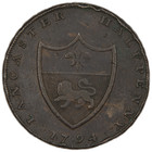 Great Britain Lancashire 1794 Duke Of Lancaster Halfpenny Conder Token D h  41