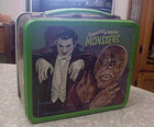 Vintage 1979 Universal Monsters Metal Lunch Box   Thermos  Light Wear  No Rust