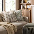 Oversized Square Floral Jacquard Pillow Green - Threshold Designed With