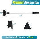 Small Fish Tank Cleaner Aquarium Cleaning Tools 3 In 1 Glass Cleaner W  Algae