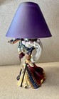 Westland Giftware Resin Wizard   Dragon Tea Light Lamp W purple Glass Shade  