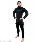 Hollis Neotek 8 7 6mm Semi-dry Hooded Full Scuba Diving Wetsuit Men s Black New