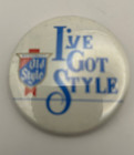 Hellman s Old Style Beer Button Pin Pinback 2 Inch  i ve Got Style  Vintage