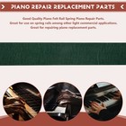 Green Piano Spring Rail Felt For Piano Repair Replacement Parts Piano9520