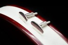 Sterling Silver Simple Smooth Oval Cuff Links  fma068