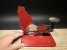 6 1 5  Antique Vintage Style Red Metal Country Egg Scale