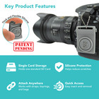 Silicone Sd Memory Card Holder Sleeve  Mini Camera-shaped Sd Card Storage