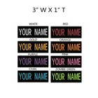 Iron-on Custom Embroidered Name Patch  Name Tag name Badge Rectangular 3x1 