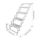 4-step Foldable Ladder Aluminum Alloy Scissor Stairs 110kg Load-bearing Capacity