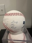 Ronald Acuna 2018 Nl Roy Signed Baseball Atlanta Braves Coa Hologram 