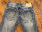 True Religion Men   s Relaxed Straight Jeans Blue Denim Medium Wash 32