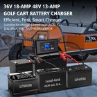 Form 36 Volt 18 Amp Golf Cart Battery Charger For Club Car  Ezgo   Crowfoot Plug