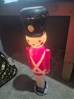 Vintage Christmas Soldier Blow Mold 30 5 Inches Tall Holiday Decor Works
