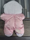 Vintage 1992 Fisher Price Plush Pink Satin Teddy Bear Stuffed Animal Lovey 11   