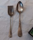 Vtg Krupp Berndorf Silverplate Coffee Spoons Demitasse   Sugar Shovel Austria 