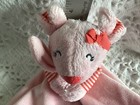 Carters Pink Mouse Security Blanket Plush Baby Lovey Infant Soft Satin Rattle 