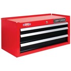 Craftsman 26  3-drawer Steel Tool Chest Middle Box Red Heavy Duty Organizer Lock