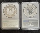 2012-s Silver Eagle 2-coin Proof   Reverse Set Ngc Pf69 Pf69uc Box And Coa