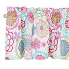 Cozy Line Mariah Girl Floral Window Valance For Kids Room - Pink