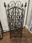 Heavy Vintage Cast Iron Forged Locking 20 Bottle Freestanding Wine Cage Rack