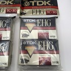 Tdk E-hg Tc-30 Extra High Grade Vhs-c Camcorder Tapes New Sealed Lot Pack Of 5