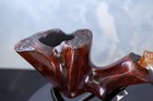 Ben Wade Danish Hand Crafted Freehand Golden Walnut Crown Stem Flower Shape Pipe