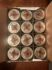 Vintage Ball Quilted Crystal Jelly Jars 8 Oz 12 Jars   Fruit Dome Lids Box New
