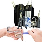 30pcs Unlocking Lock Pick Set Key Extractor Practice Padlock Tool One Free Lock