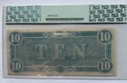 1864  10 Confederate States Of America Note T-68 Pcgs 58ppq