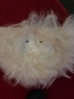 Vtg Woof And Poof Santa Claus Pillow Button Bell Beard W ric-rac Trim 8 x9  2003