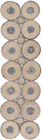 Safavieh Cape Cod Euphemia Geometric Runner Rug  Blue natural  2 3  X 8 