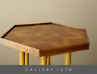      Marquetry Rosewood  Brandt Hexagon Side Table  Atomic Cocktail Wood Mcm Vtg    