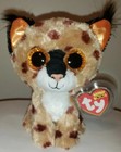 Ty Beanie Boos - Buckwheat The Lynx Cat 6  New Mwmts Plush Stuffed Animal Toy