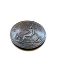 1814 Britannia Broke Halifax Nova Scotia Half Penny Token