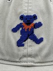 Grateful Dead Smathers Branson Needlepoint Strap-back Hat cap Khaki     Tan Euc