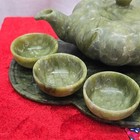 Vintage Green Chinese Stone Tea Set
