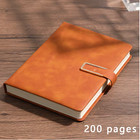 A5 Vintage Leather Notebook Soft Cover Journal Writing Diary Business College
