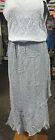 Gray Skirt Badgley Mischka Long  Reversible Beaded Plus Size 3x  43-50  Waist