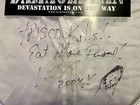 Vinnie Paul 2004 Autographed W inscription   Drawing  Concert Played Drum Head