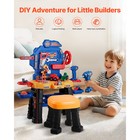 Kids Workbench 181 Pcs Tool Bench With Realistic Tools And Electric Drill