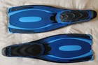 Cressi Reaction Pro Full Foot Fins Size Us Men 6 7 Snorkeling Scuba Dive Blue