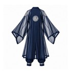 Korean Modern Hanbok Sheer Gonryongpo Dragon Robe   Pants Set Navy Costume