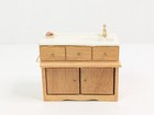 Dollhouse Furniture Concord Miniatures Wood Kitchen Base Sink 1 12 See Pics Vtg