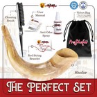 Polished Ram Shofar Set 12 -14   Brown 