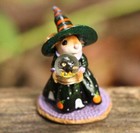 Wee Forest Folk Witchy Water Globe  M-515b  Halloween Witch Mouse 2023